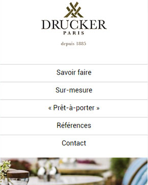 Drucker.fr - Mobilier en rotin version responsive