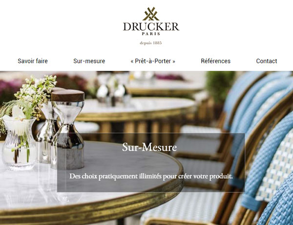 Drucker.fr - Mobilier en rotin version web